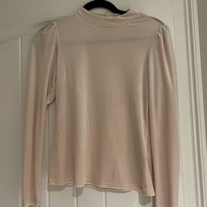Rachel Parcell Ivory Velvet Long Sleeve